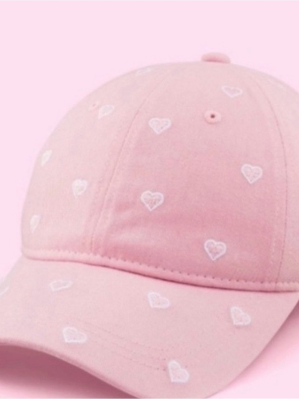 Stoney Clover Lane x Target Pink Heart Embroidered Baseball Cap - NWT